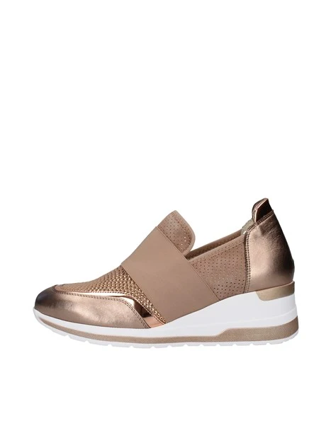 SNEAKERS SLIP ON CON FASCIA ELASTICA DONNA BEIGE