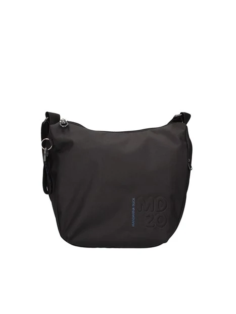 BORSA A TRACOLLA CON ZIP POSTERIORE DONNA NERO