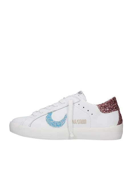 SNEAKERS BASSE LUNA GLITTER CELESTE DONNA BIANCO