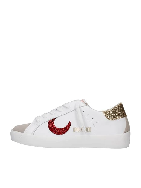 SNEAKERS BASSE LUNA GLITTER PLATINO DONNA BIANCO