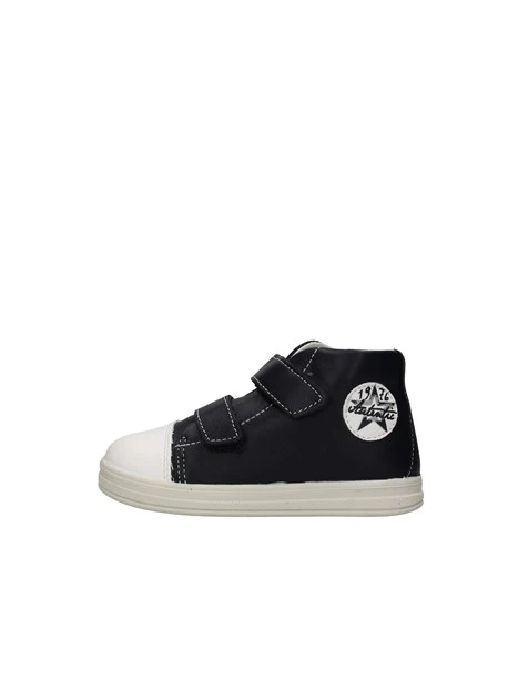 SNEAKERS LOGO IN PELLE