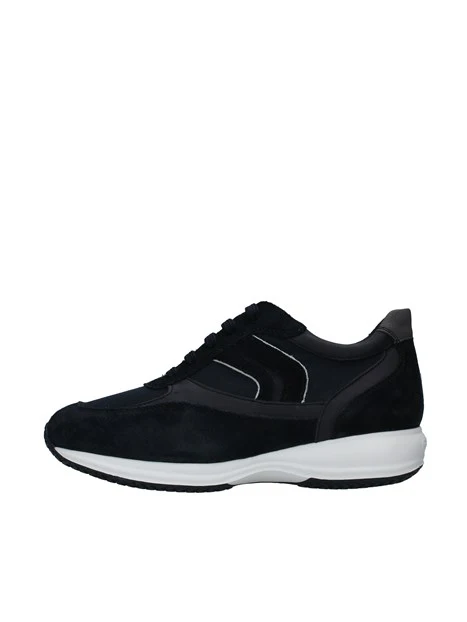 SNEAKERS BASSE SCAMOSCIATE CON LACCI UOMO BLU