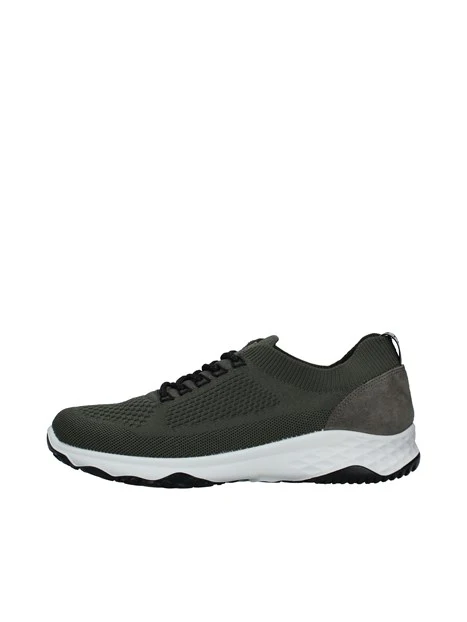 SNEAKERS BASSE IN TESSUTO CON LACCI UOMO VERDE