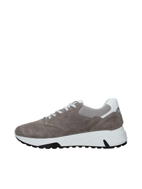 SNEAKERS PLATFORM LOGATE E TRAFORATE UOMO GRIGIO