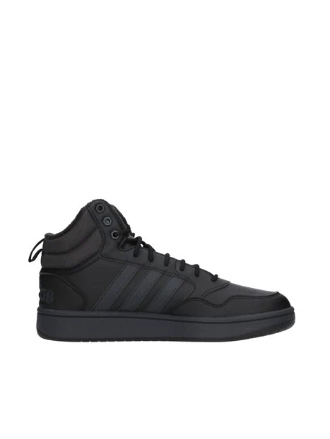 Adidas SNEAKERS ALTE HOOPS 3.0 IN ECOPELLE UOMO NERO Step By Step Shop