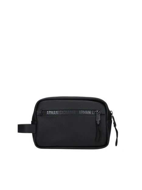 ARMANI EXCHANGE POCHETTE UOMO IN ECO PELLE BLACK