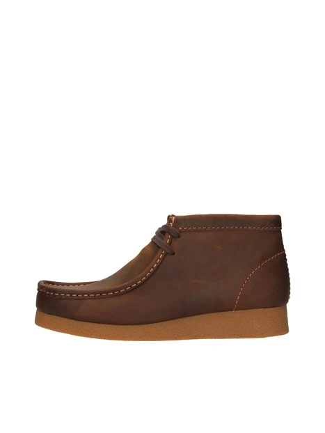 STIVALETTI WALLABEE EVO BT IN PELLE UOMO MARRONE