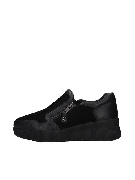 SNEAKERS SLIP ON CON ZEPPA DONNA NERO