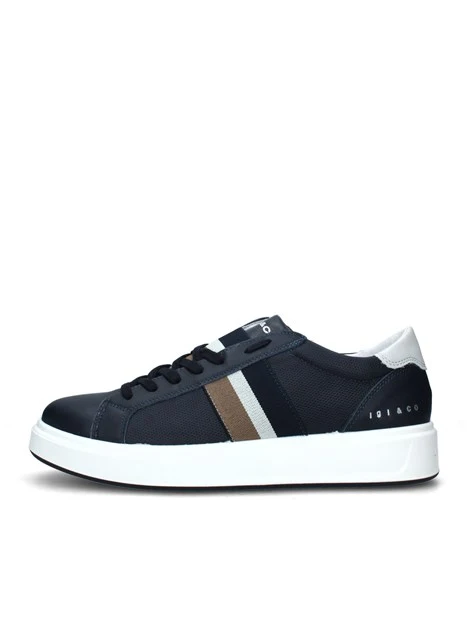 SNEAKERS BASSE CON BANDE UOMO BLU