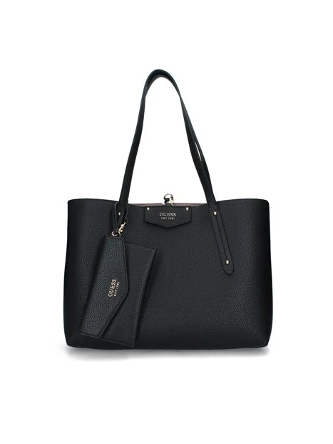 BORSA SHOPPING CON POCHETTE DONNA NERO