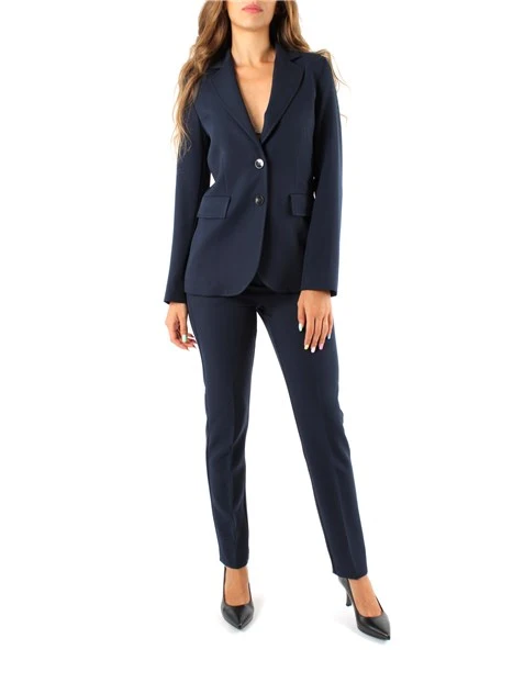 TAILLEUR GIACCA E PANTALONI A SIGARETTA DONNA BLU