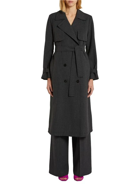 TRENCH ANTIGOCCIA DONNA GRIGIO