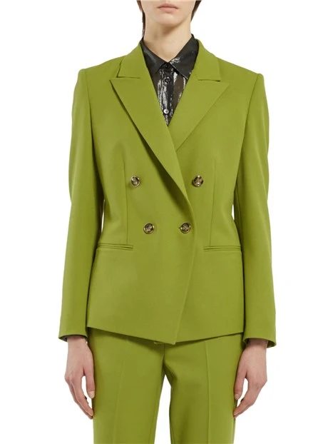 GIACCA BLAZER IN GABARDINA BIELASTICA DONNA VERDE