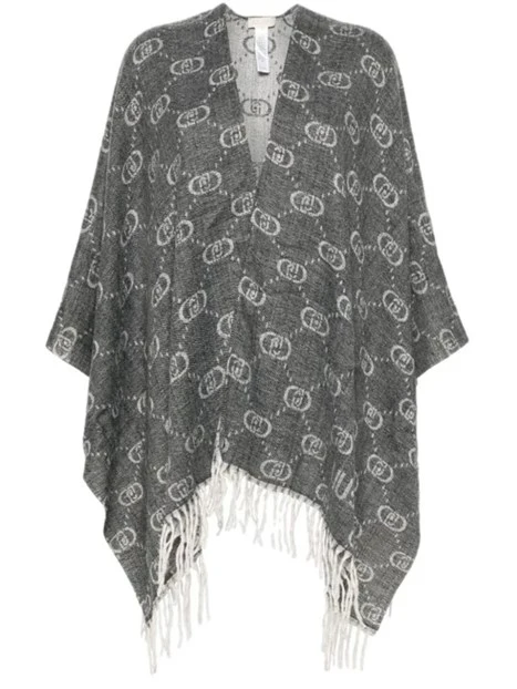 PONCHO MONOGRAM DONNA GRIGIO