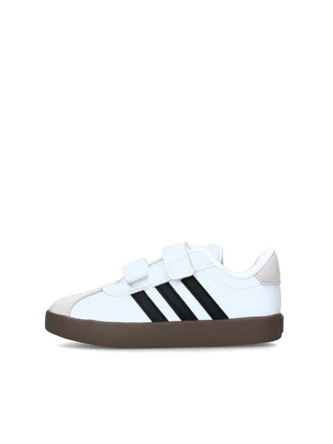 SNEAKERS BASSE CON STRAPPI BAMBINO BIANCO