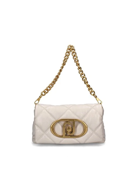 BORSA A SPALLA LAPUFFY MATELASSE' DONNA BEIGE