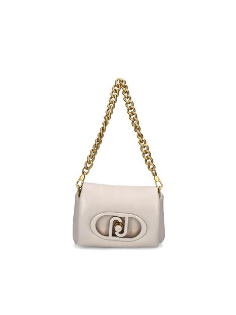 BORSA A SPALLA LAPUFFY PICCOLA DONNA BEIGE