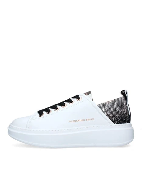 SNEAKERS PLATFORM WEMBLEY BIANCO ARGENTO