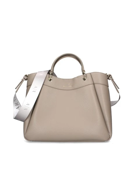 BORSA SHOPPING GRANDE CON TRACOLLA SFUMATA DONNA BEIGE