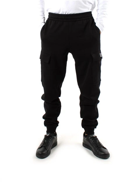 PANTALONI JOGGER CARGO UOMO NERO