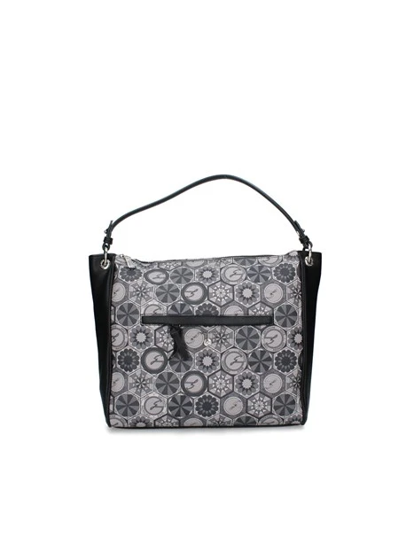 BORSA A SPALLA TEODOSIA DAILY LARGE DONNA GRIGIO NERO