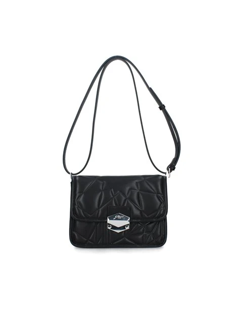 BORSA A SPALLA MACRO PICCOLA DONNA NERO