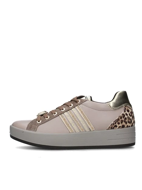 SNEAKERS PLATFORM CON GIOIELLO DONNA BEIGE