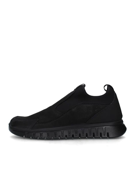 SNEAKERS SLIP ON CON ELASTICO UOMO NERO