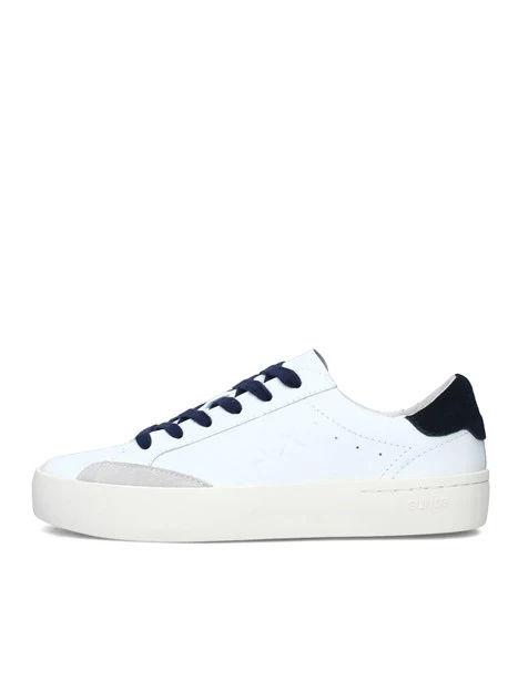 SNEAKERS BASSE STREET UOMO BIANCO BLU NAVY