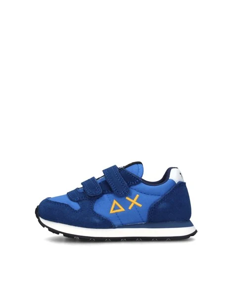 SNEAKERS BASSE TOM SOLID CON DOPPIO STRAPPO BAMBINO BLU CHIARO