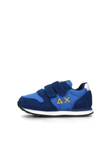 SNEAKERS BASSE TOM SOLID DOPPIO STRAPPO BAMBINO BLU