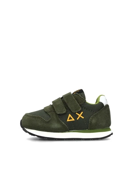 SNEAKERS BASSE TOM SOLID DOPPIO STRAPPO BAMBINO VERDE