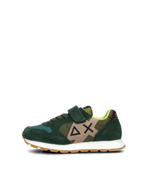 SNEAKERS BASSE BOY'S JAKI CON STRAPPO BAMBINO VERDE