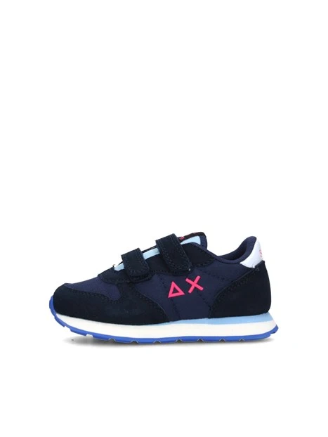 SNEAKERS BASSE ALLY SOLID DOPPIO STRAPPO BAMBINA BLU