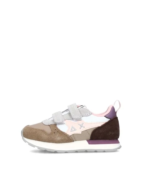 SNEAKERS BASSE STARGIRL DOPPIO STRAPPO BAMBINA BEIGE