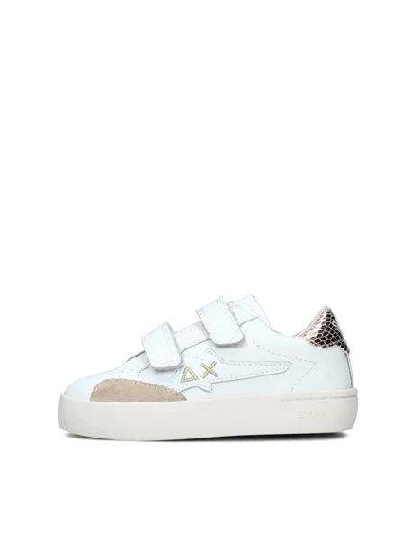 SNEAKERS BASSE KATY DOPPIO STRAPPO BAMBINA BIANCO