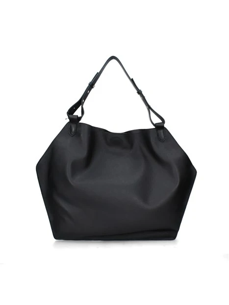 BORSA A SPALLA MOUSSE ESAGONALE DONNA NERO