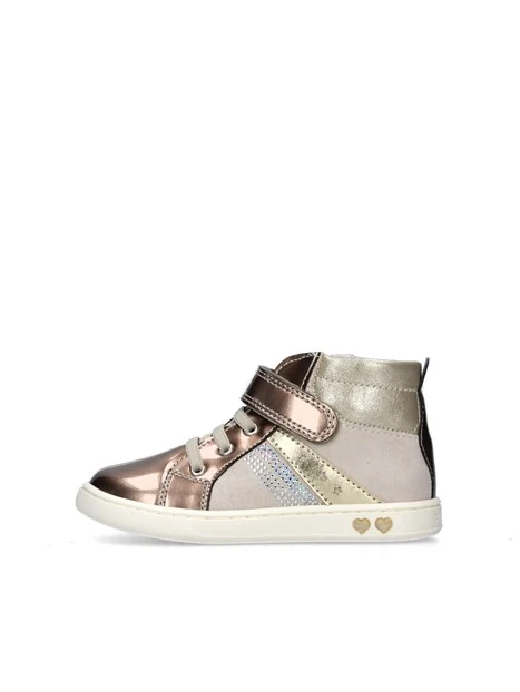 SNEAKERS ALTE CAMOSCIO BAMBINA BEIGE