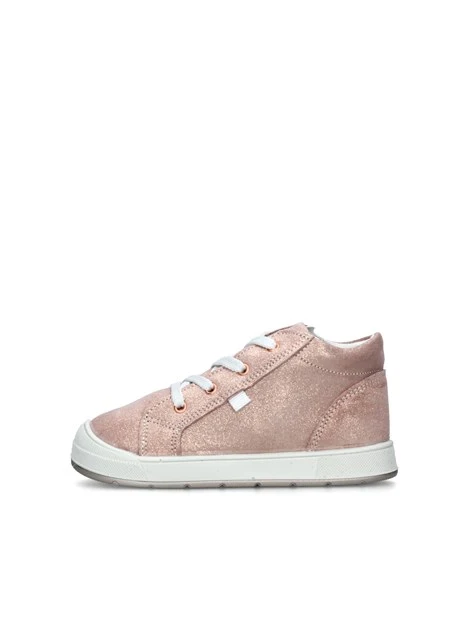 SNEAKERS ALTE SCAMOSCIATE GLITTER BAMBINA ROSA