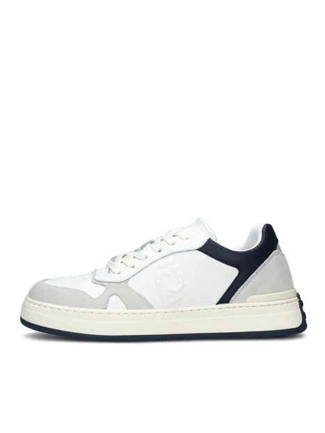 SNEAKERS PLATFORM IN PELLE MULTICOLORE UOMO BIANCO