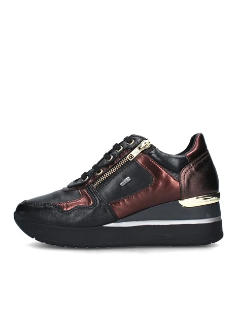 SNEAKERS PLATFORM BICOLORE DONNA NERO