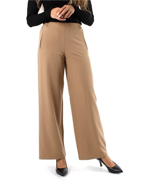 PANTALONI PALAZZO BOJAN MISTO VISCOSA DONNA BEIGE