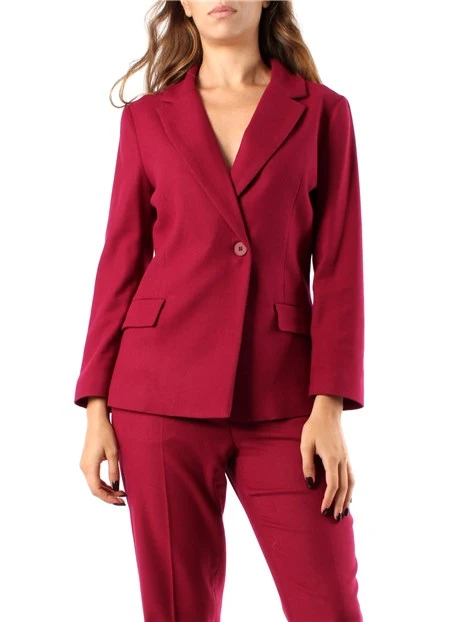 GIACCA BLAZER DOPPIOPETTO SFIANCATA DONNA FUCSIA