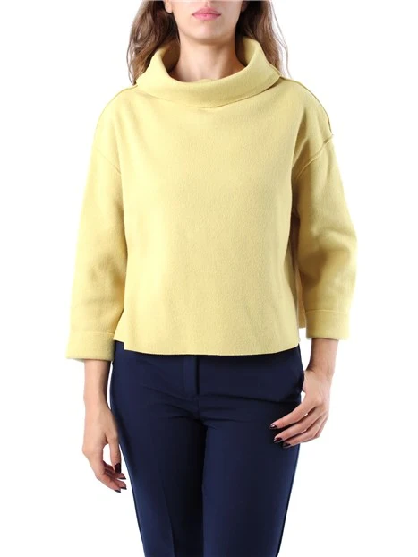 MAGLIA DOLCEVITA CON SCOLLO AMPIO DONNA GIALLO