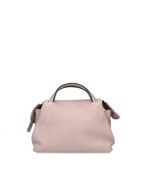 BORSA A MANO IN VERA PELLE DONNA ROSA