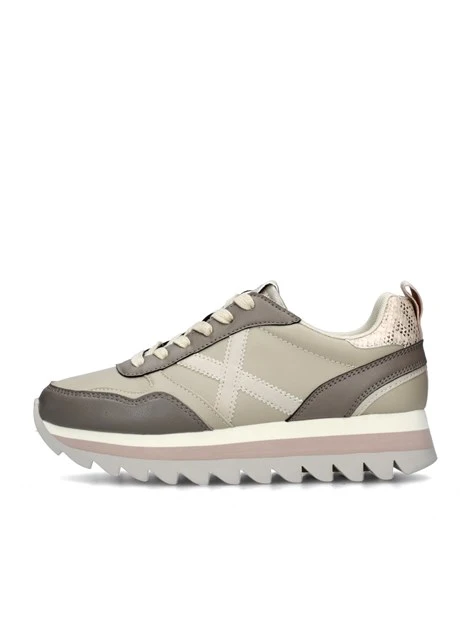 SNEAKERS PLATFORM RIPPLE 66 DONNA CUOIO