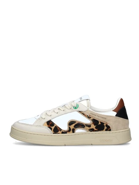 SNEAKERS BASSE FANTASIA LEOPARDATA DONNA BEIGE