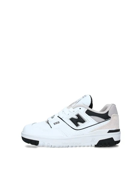 SNEAKERS BASSE 550 CON LOGO NERO UNISEX BAMBINO BIANCO