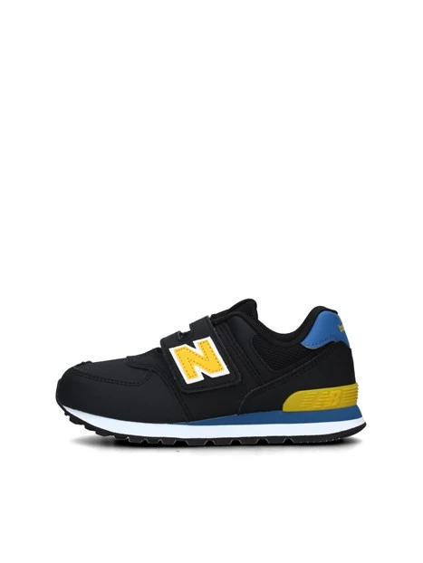 SNEAKERS BASSE 574 CON STRAPPI UNISEX BAMBINO NERO