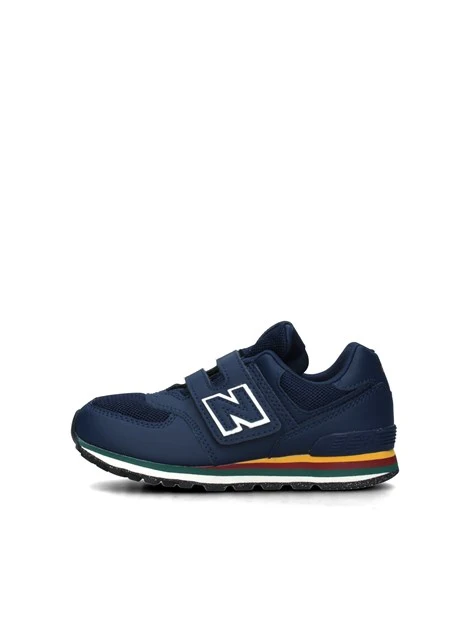 SNEAKERS BASSE 574 CON STRAPPI UNISEX BAMBINO BLU